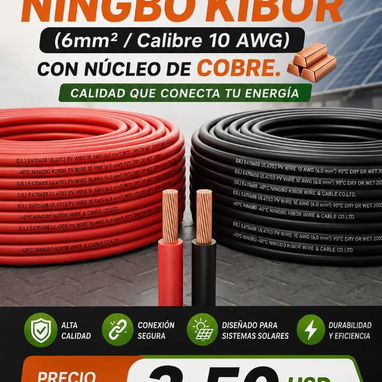Paneles solares bifaciales 540w 13.8AMP 49.61v.  Cables fotovoltaicos originales calibre 10 6mm² - 2/2