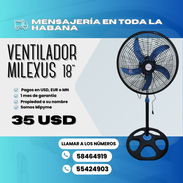 ❄️ VENTILADOR DE PEDESTAL ✅ MILEXUS 💲35 USD - Img 51364888