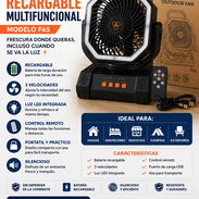 🌬️ Ventilador Recargable Portátil FX13 | Ideal para los apagones - Img 57015073