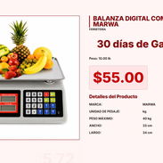 Balanza Digital MARWA 40 kg: Precisión para Ferretería y Construcción VPT#-0032 - Img 55424773