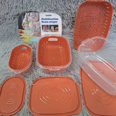 Set de tres pozuelos con escurridor sirven para microway - Img 122250943