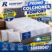 > 🛏️ COLCHONES ORIGINALES DE,10y 8 pulgadas de altura MUELLES y espuma > ▪️ Incluye pareja de almohadas de regalo. - Img 57784396