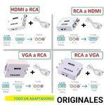 ADAPTADORES HDMI Y VGA A- RCA - Img 56228629