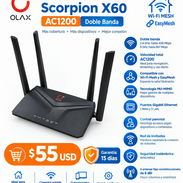 📡🔥 ¡MEJORA TU CONEXIÓN WIFI EN CASA! 🔥📡 🚀 Router Wi-Fi Mesh Olax Scorpion X60 AC1200 💰 Precio: $55 USD 🛡️ Garant - Img 57268996