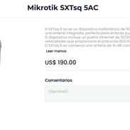 Mikrotik SXTsq 5AC nuevo sellado en caja - Img 55067602