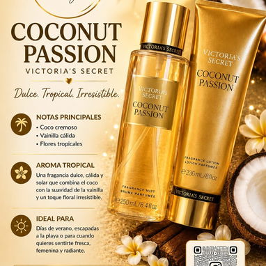 Juegos de Colonia y Crema Originales Victoria’s Secret (coconut pasión-vanilla lace-seashell shimmer) - Img 123884446