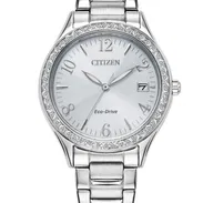 RELOJ CITIZEN ECODRIVE CLASSIC CRYSTAL (EO1181-55A) DE MUJER , 34MM EN ACERO INOXIDABLE , CON BISEL DE PIEDRAS 58049738 - Img 56137607