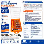 JUEGO DE DESTORNILLADOR DE PRECISIÓN 32 EN 1, ENTREGA DE FACTURA. VARIEDAD DE ARTÍCULOS DE FERRETERÍA - Img 56808684