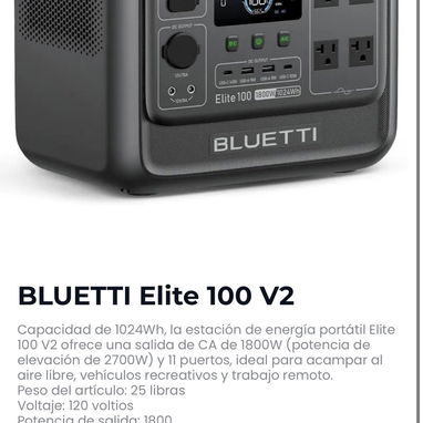 — BLUETTI Elite 100 V2 - 2/2