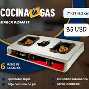 🍳 COCINA DE GAS 🔴 ACERO INOXIDABLE ✅ DESMATT 💲35 USD - Img 51811480