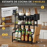 Estante para cocina de 3 niveles de acero (DH) - Img 55541373