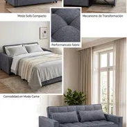 🔷 Sofá Cama , $390 usd ❗ Color: Gris ➖Medidas 118 x 98 x 38 cm - Img 58337790