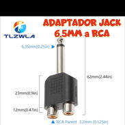 Adaptador Jack 6.5MM a RCA - Img 44309293