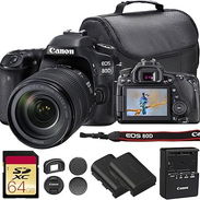 Cámara réflex digital Canon EOS 80D con objetivo de 18-135 mm | Sensor APS-C de 24,2 MP, enfoque automático Dual Pixel C - Img 55835621