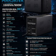 ⚡️1500VA-900W ⚡️UPS MARSRIVA 1500/900W - 110V - (2) 12V9A BATERÍAS. MENSAJERÍA CON FACTURA Y GARANTÍA. 📲 54833699 - Img 55704801