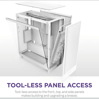 NZXT H7 FLOW DOBLE CAMARA FUENTE ESCONDIDA BESTIA DE MID TOWER NUEVO EN CAJA 📦 - Img 101995818