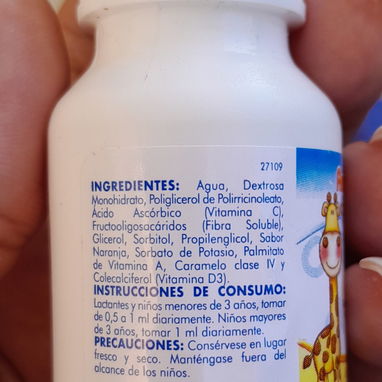 Suplemento vitamínico para niños suspensión 30ml - Img 122686299
