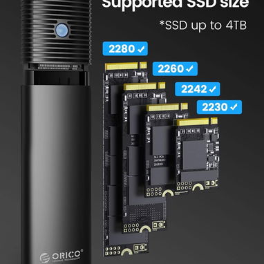 Carcasa NVMe/SATA M.2 Orico de alta velocidad | videojuegoshabana.com - Img 122187606