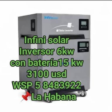 Infini solar 6kw con 15 kw 3100 usd + Transporte económico - Img 120431100
