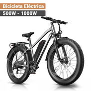 BICICLETA ELÉCTRICA 😎⚡ Funhang 500W 1000W Peak 48V 13Ah 26x4 Fat Tire Gris-Gris - Img 56795780