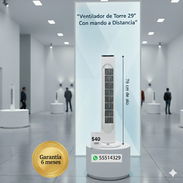 Ventilador de Torre 29" con mando a distancia, nuevo en caja, 6 meses de garantía. Propiedad, Factura y Slip de compra - Img 52055576