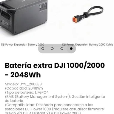 Batería extra DJI 1000/2000 - 2048Wh Modelo: DYS_2000EB - 4/4