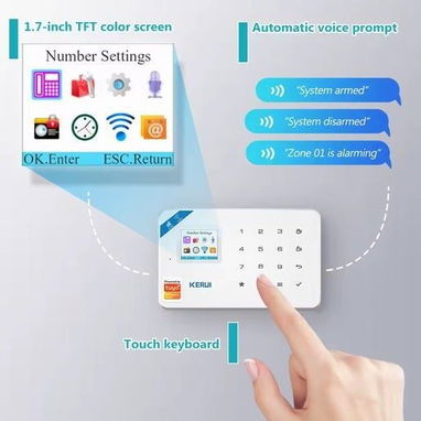 Sistema de Alarma Inteligente KERUI W181 WiFi + GSM | 📦 NUEVO EN CAJA - Img 126918531