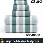 Juego de 6 toallas de algodón* - Img 54779017