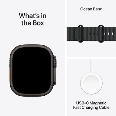 ➡️Apple Watch Ultra3. Negro. 49mm. Correa negra Ocean. Sellado en caja. Precio 590 USD  Manilla adicional de regalo - Img 123002841