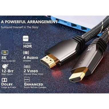Cable HDMI 8K Ultra HD 3 Metros con Dynamic HDR y Dolby Atmos | Entrega en La Habana - Img 120868233
