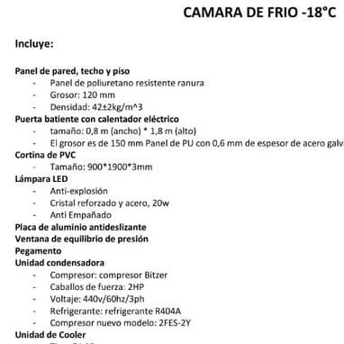 Cámara de frio - 2/7