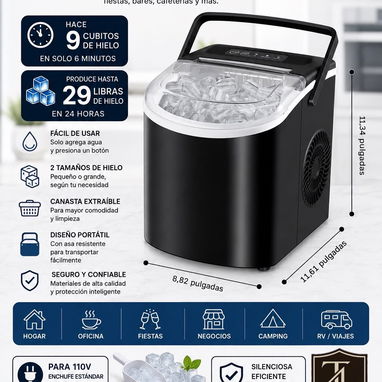 Máquina de hacer hielo 29 lb - 2/2