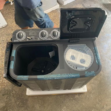 Lavadora Semiautomática 7kg color negro marca MILEXUS Precio $175 USD Transporte Adicional Garantía 1 mes - Img 114698519