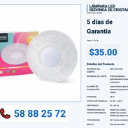 LÁMPARA LED REDONDA DE CRISTAL VPT-0208 - Img 55992663