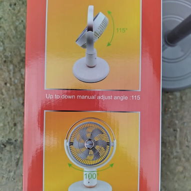 Ventilador recargable Jaysuper de 4 velocidades y ajustable a 3 tamaños de pedestal - Img 122949003