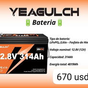 Batería 12.8 V 314 Ah. Domicilio en cienfuegos. - Img 56266076