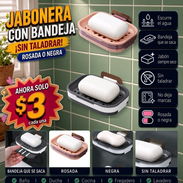 PORTA JABÓN | SOPORTE DE JABÓN | SUCCIÓN FUERTE | PARA BAÑO | ORGANIZADOR DE BAÑO | PLÁSTICO DURABLE | INSTALACIÓN FÁCIL - Img 58328373