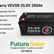 Batería VEVOR 25.6V 200Ah LiFePO4 - Img 57443255