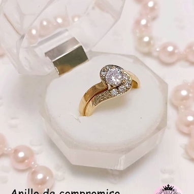 Anillos de compromiso de mujer oro 10k originales calidad garantizada - Img 127555874