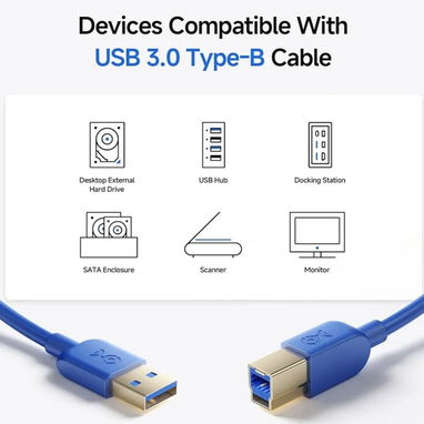 Adaptador Displayport a HDMI- Adaptador de video HDMI a VGA-Cable USB 3.0 tipo A a tipo B - 4/8