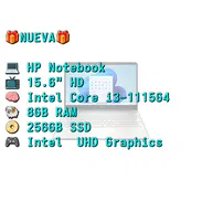 LAPTOP 🎁NUEVA🎁📦CAJA, HP Notebook (15-dy2792wm), 15.6" HD IPS, Intel Core i3-1115G4, 8GB RAM, UHD Graphics, 256GB SSD - Img 55960554