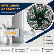 Ventilador de pared de 18", garantía de 1 año y factura, somos empresa - Img 55136013