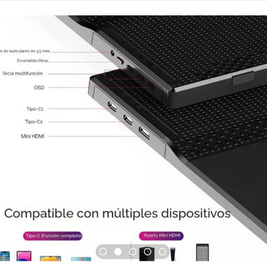 Monitores portátiles 15.6" //Compatible con: Laptop, Mac, PC, móviles y tablets Android y Apple, PS5 y S//Nuevos - Img 115058779