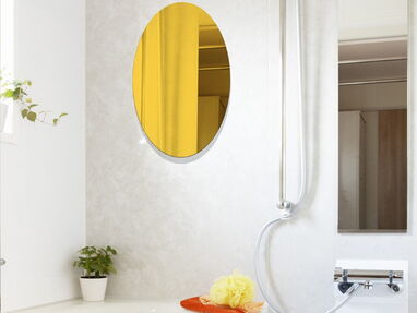 Espejo dorado acrílico autoadhesivo ovalado (no se rompe ni hay q hacer hueco en la pared) - Img main-image