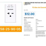 PROTECTOR DE VOLTAJE 20A 220V MILEXUS . - Img 57237468