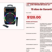 Speaker Royal RBT2540-12T con Trípode y Potencia Explosiva 5000W VPT#-0294 - Img 55437892