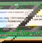 MEMORIAS RAM DE PC Y DE LAPTOP DDR4 8 GB, DDR3 4 GB - Img 42392151