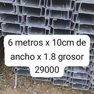 Purles originales galvanizados de 6 metros de largo x 10cm de ancho y por 8cm de ancho x 2.5 y 1.8 de espesor, ectr - 2/2