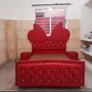 Cama camera o 3/4 , tapizada  1 año de garantía servicio de armada y entrega sin costo adicional en toda la Habana - Img 55611509