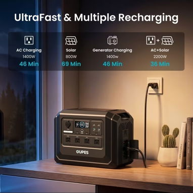 ⚡ OUPES – ENERGÍA DE ALTA GAMA PARA EXIGENTES 🔋 / MEGA 1 LITE vs EXODUS 2400 - 4/9